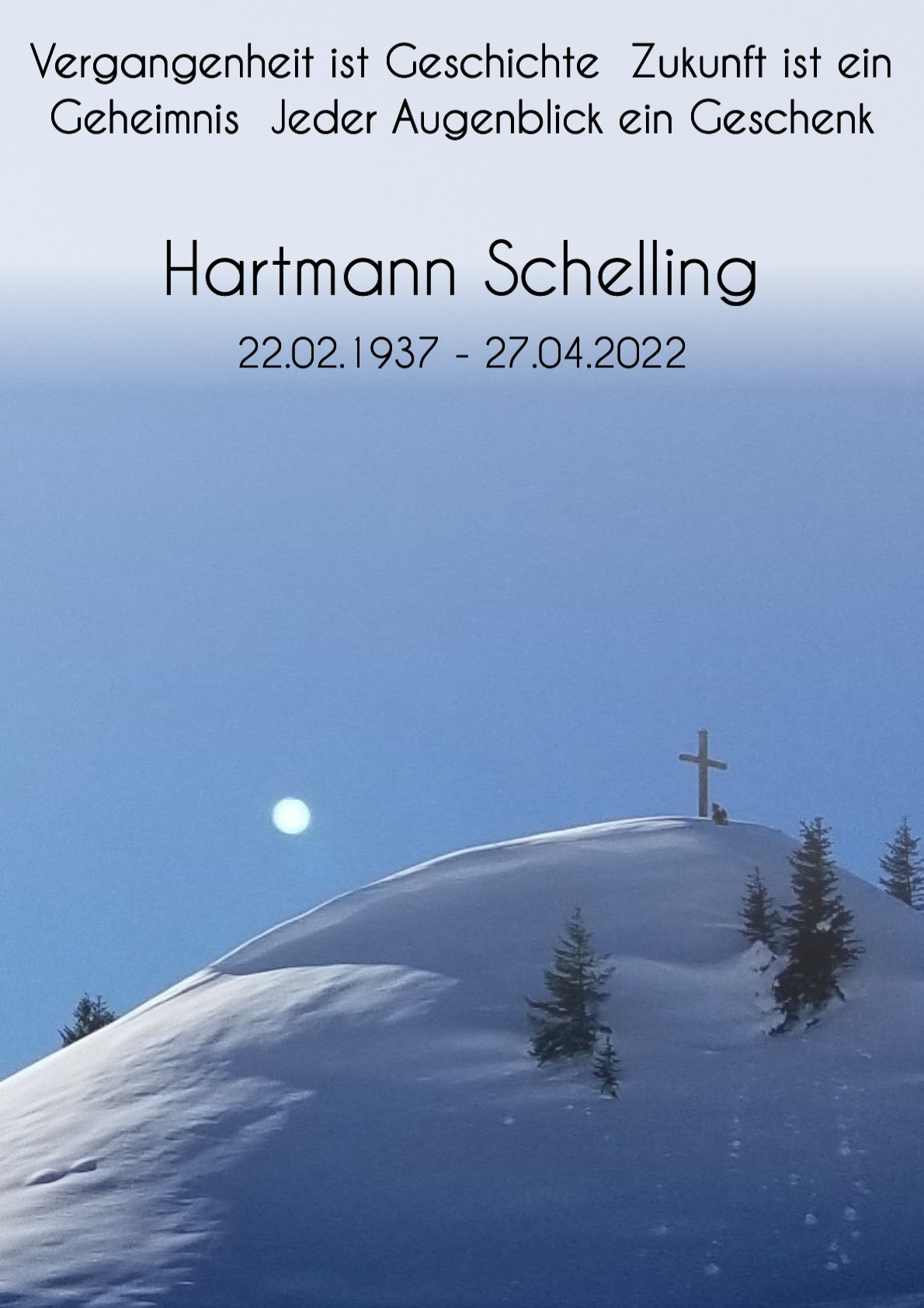 Traueranzeige von Hartmann Schelling