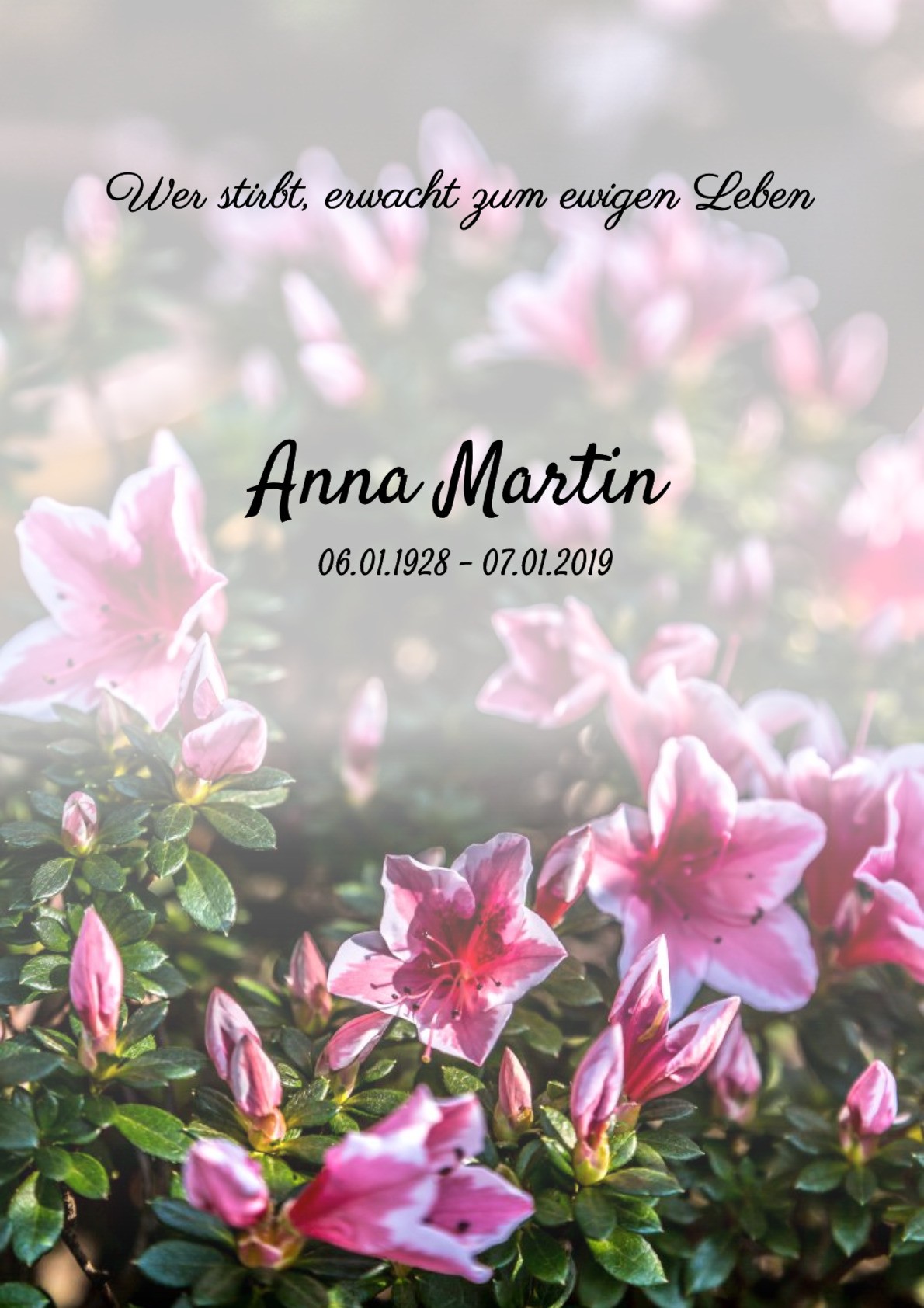 Traueranzeige von Anna Martin