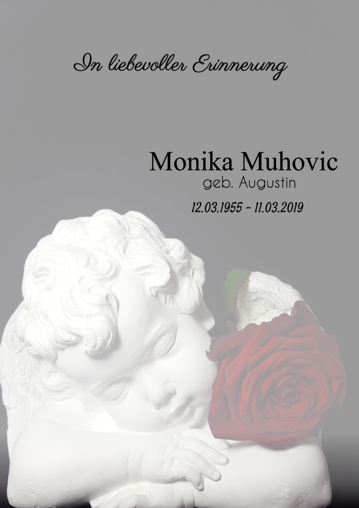 Traueranzeige von Monika Muhovic