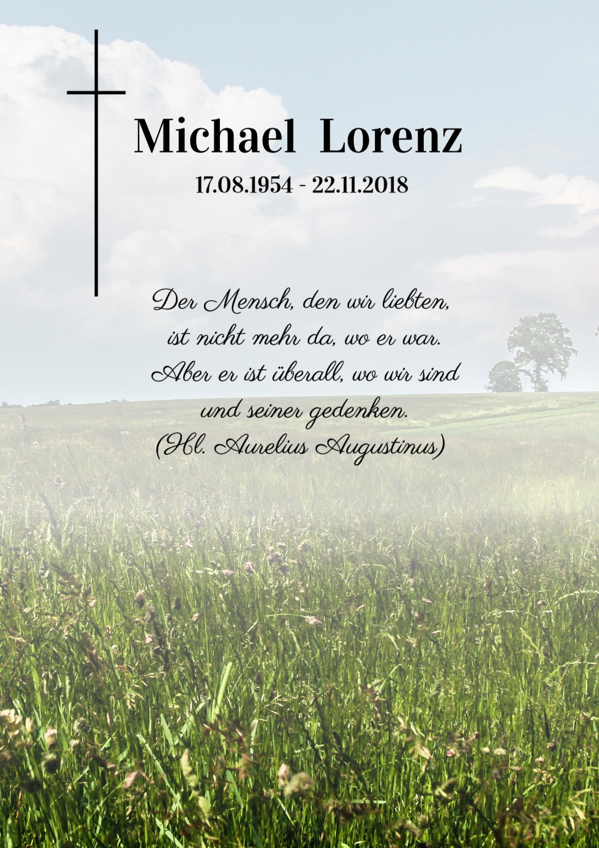Traueranzeige von Michael Lorenz