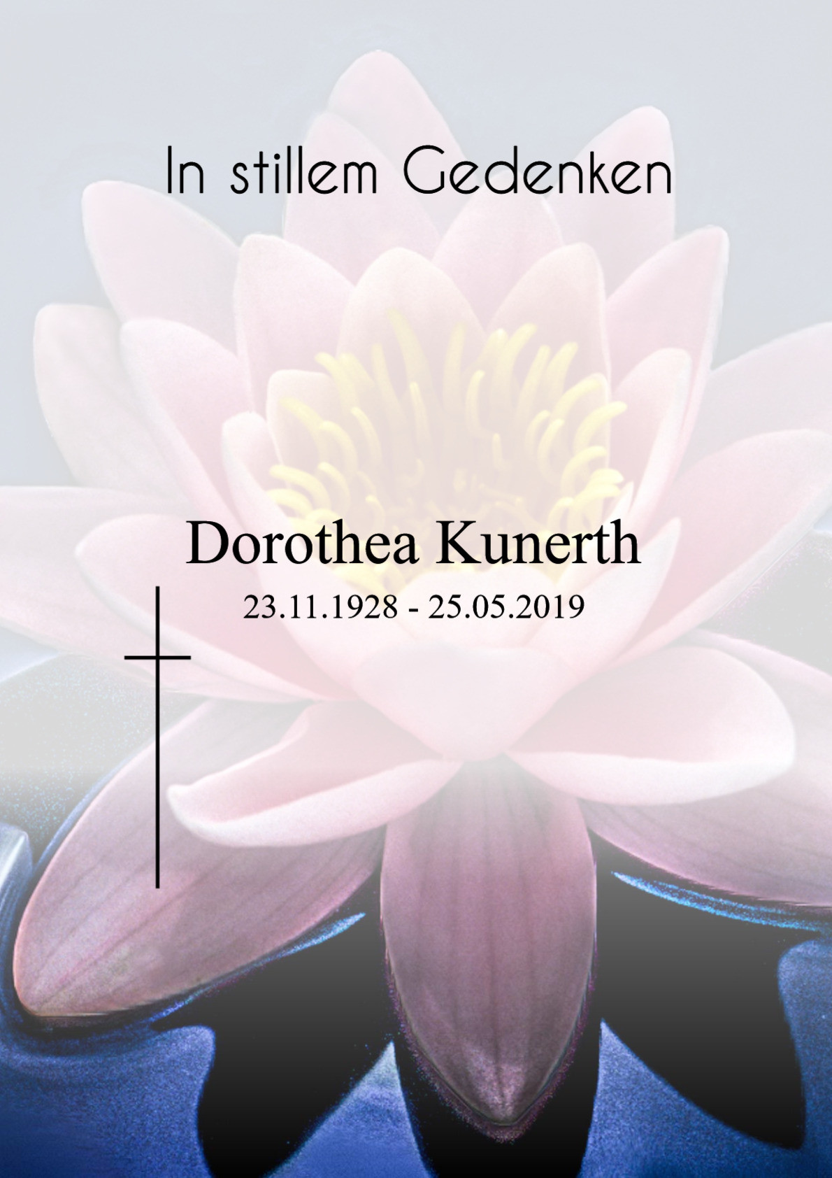 Traueranzeige von Dorothea Kunerth