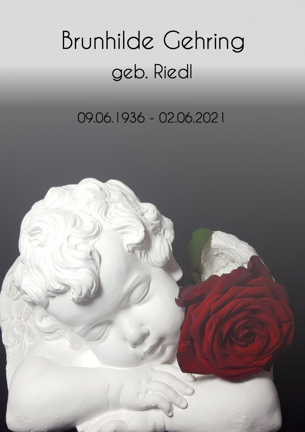 Traueranzeige von Brunhilde Gehring