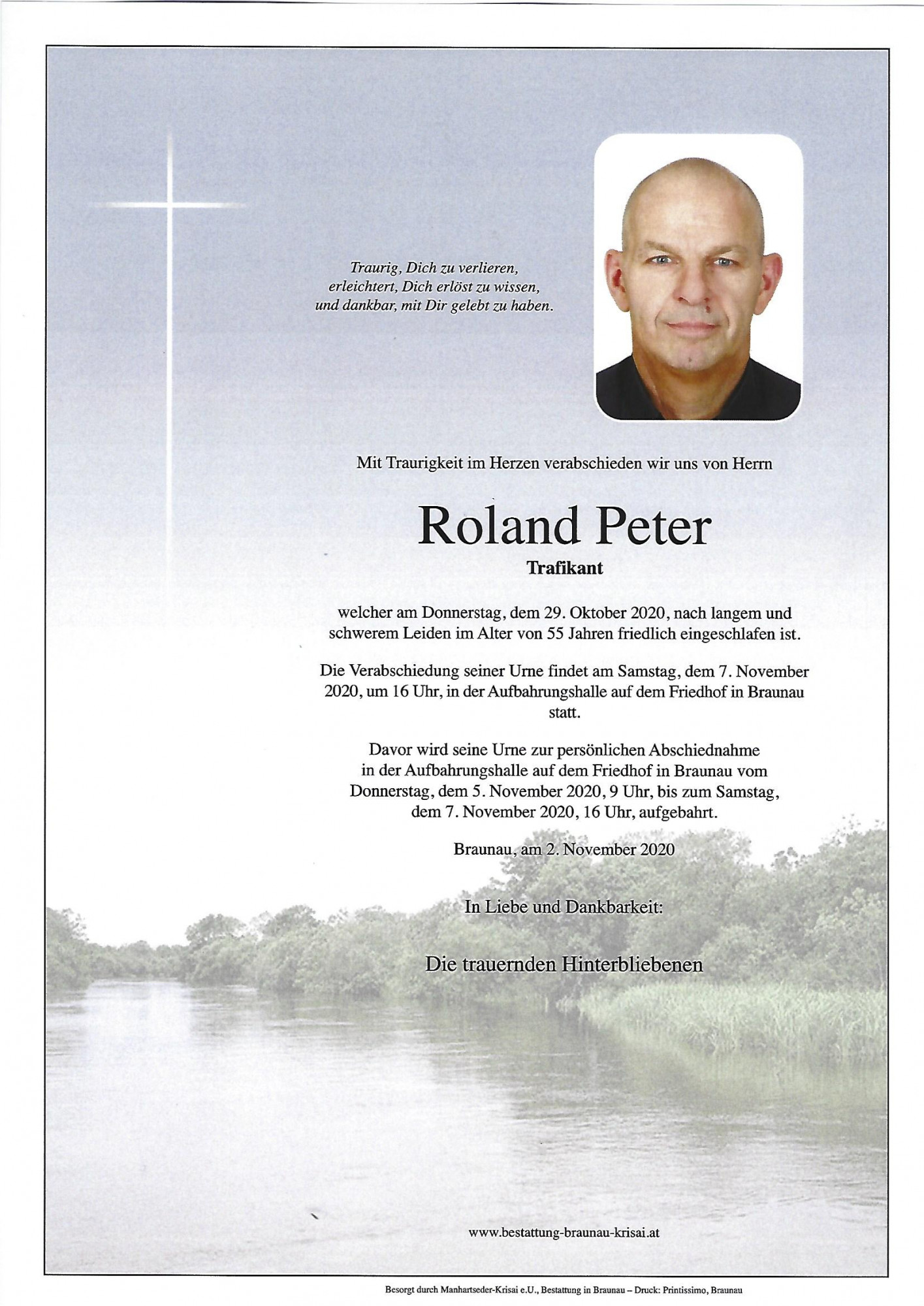 Traueranzeige von Roland Peter