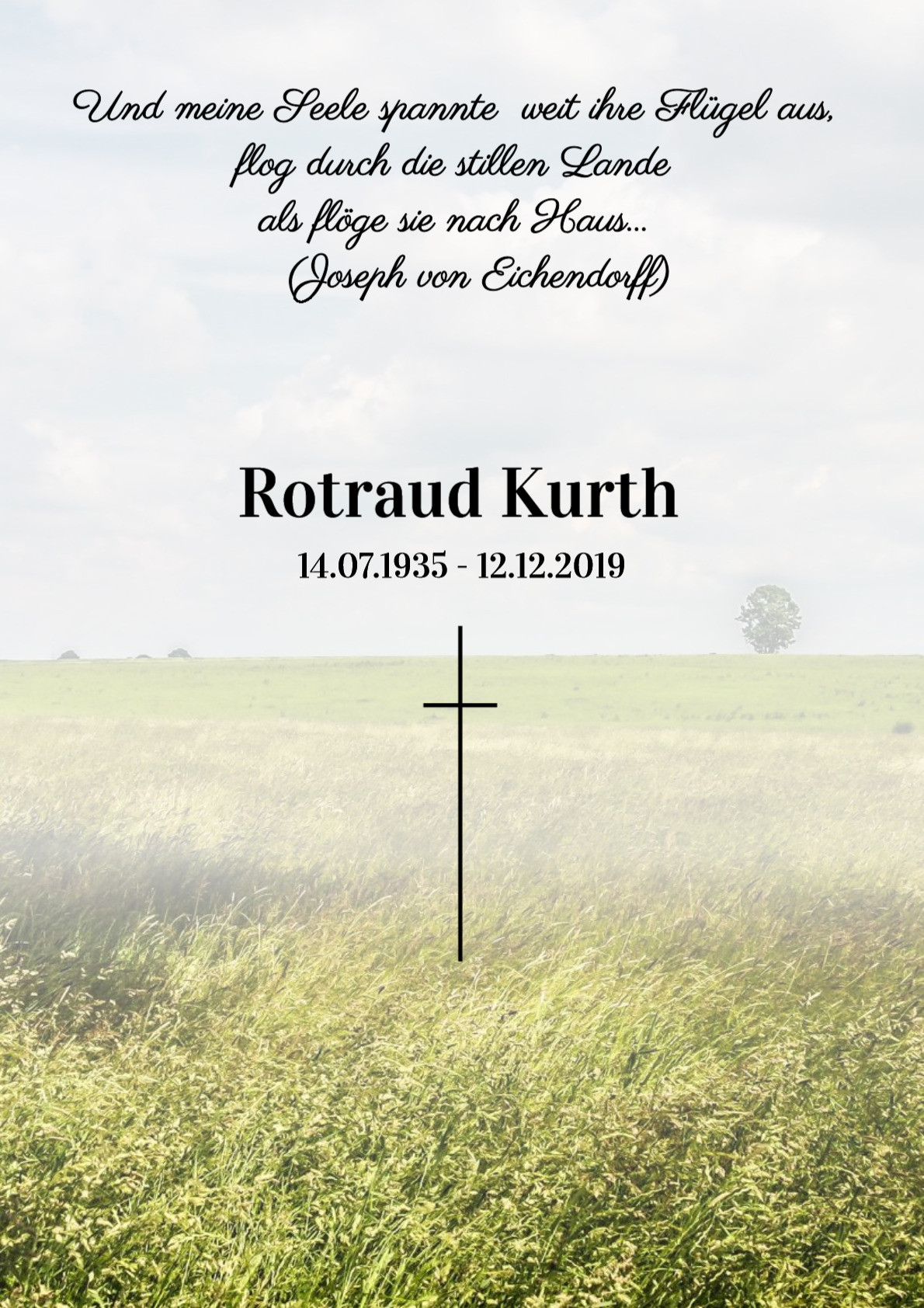Traueranzeige von Rotraud Kurth