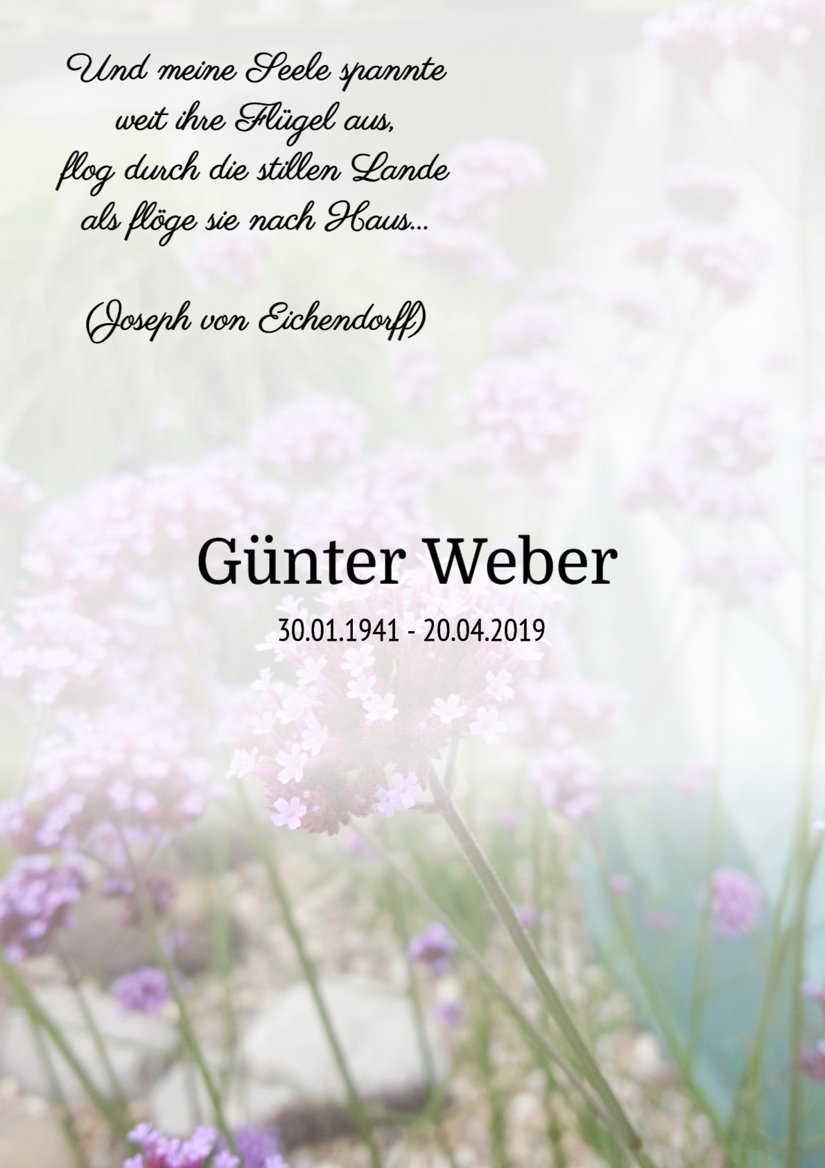 Traueranzeige von Günter Weber