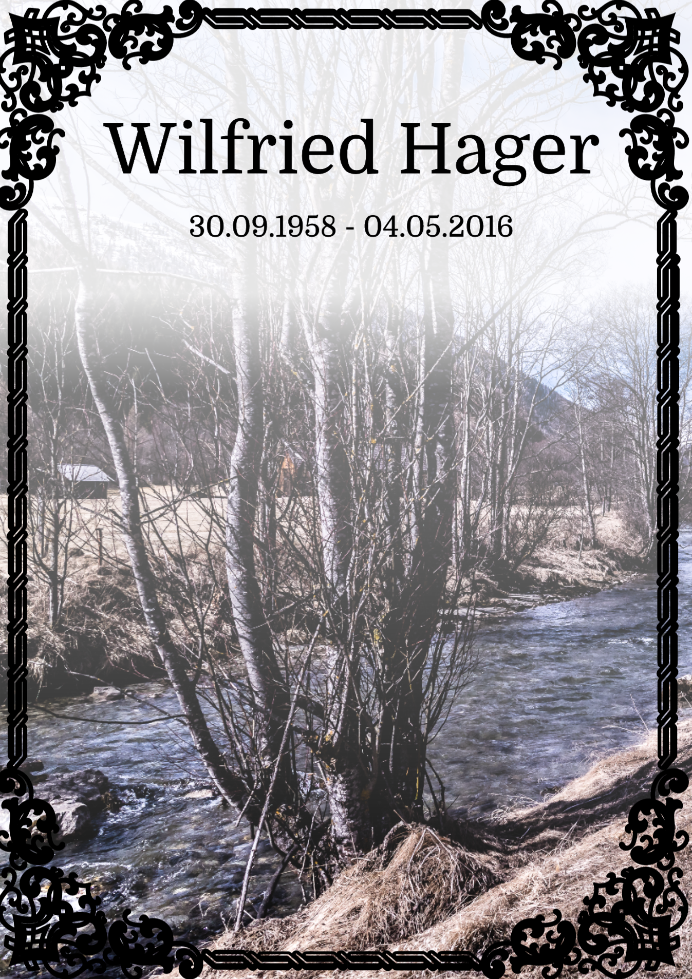 Traueranzeige von Wilfried Hager
