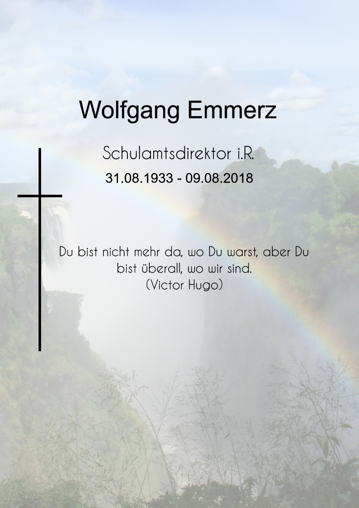 Traueranzeige von Wolfgang Emmerz