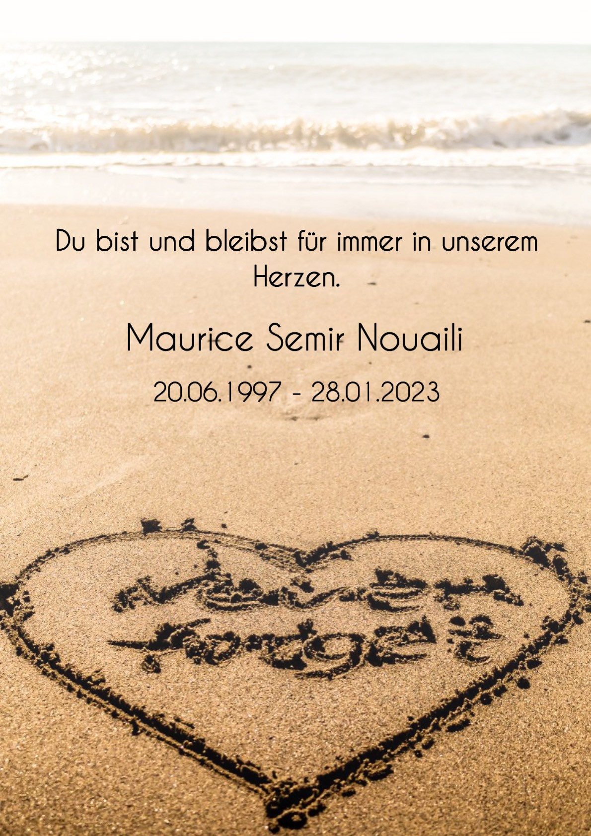 Traueranzeige von Maurice Semir Nouaili