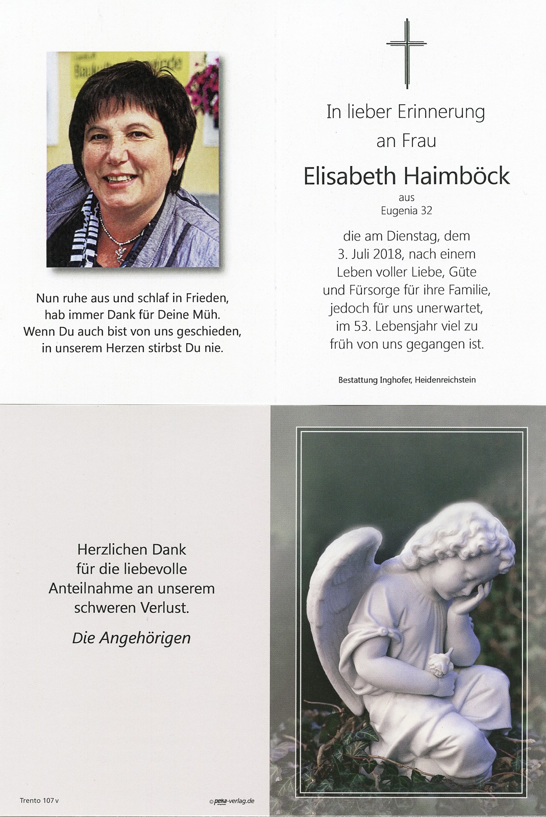 Gedenkkärtchen