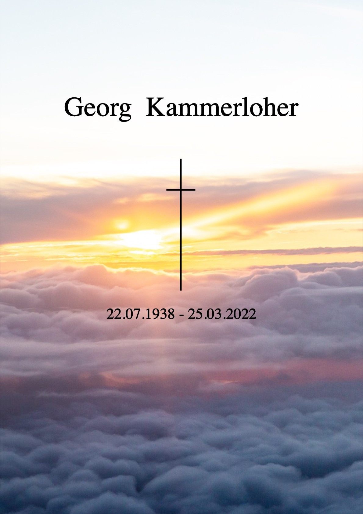 Traueranzeige von Georg Kammerloher