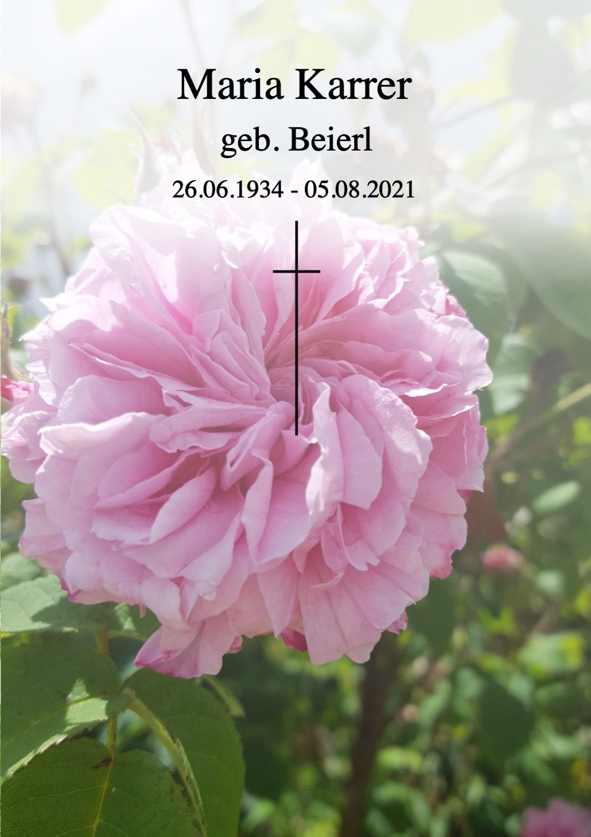 Traueranzeige von Maria Karrer