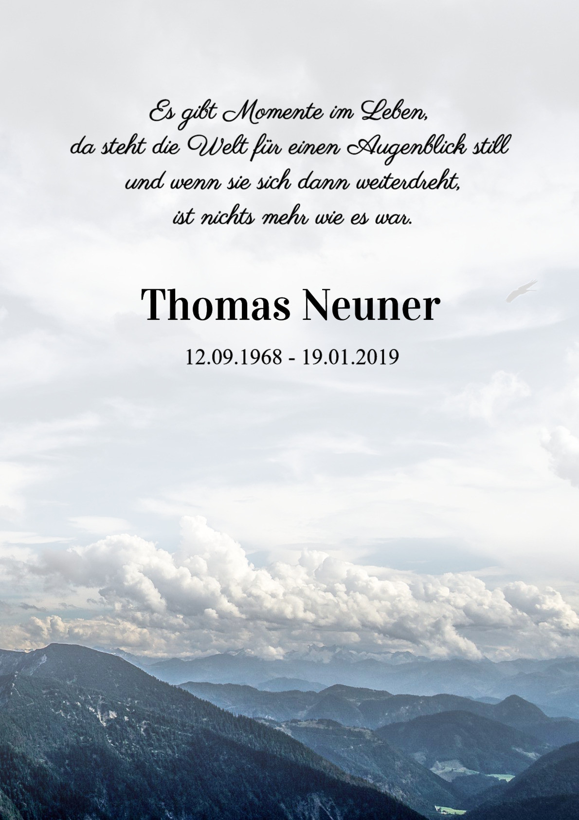 Traueranzeige von Thomas Neuner