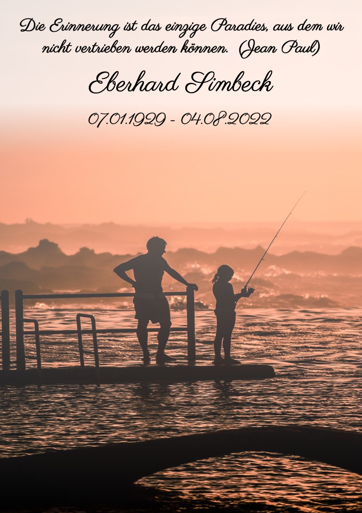Traueranzeige von Eberhard Simbeck