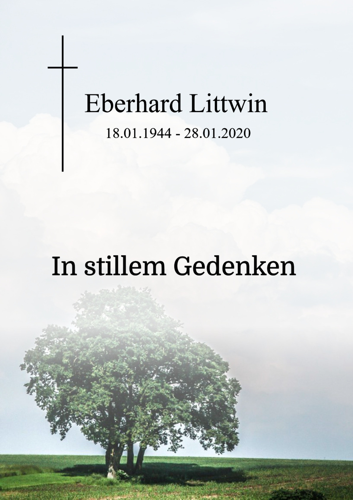 Traueranzeige von Eberhard Littwin