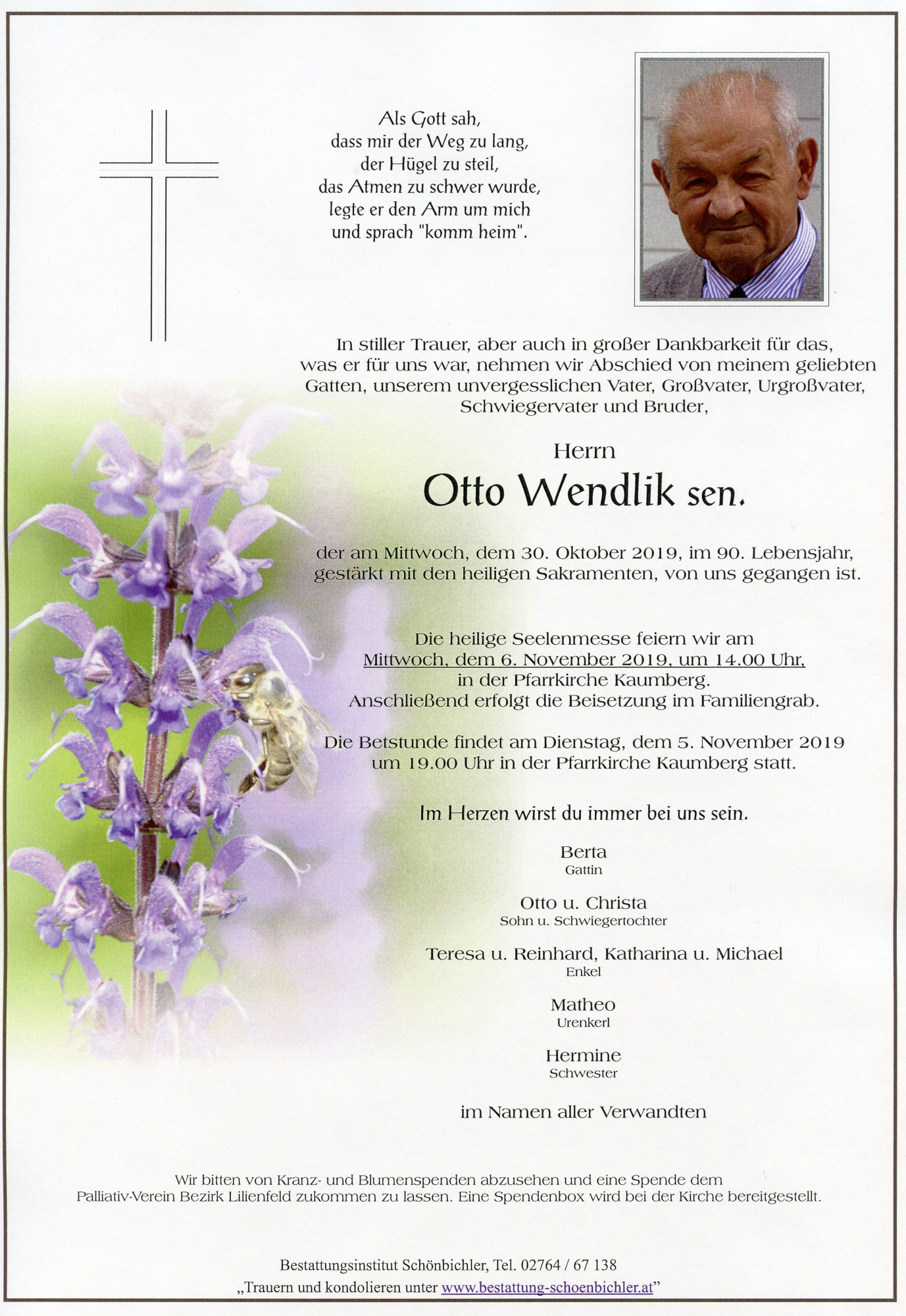Traueranzeige von Otto Wendlik sen.