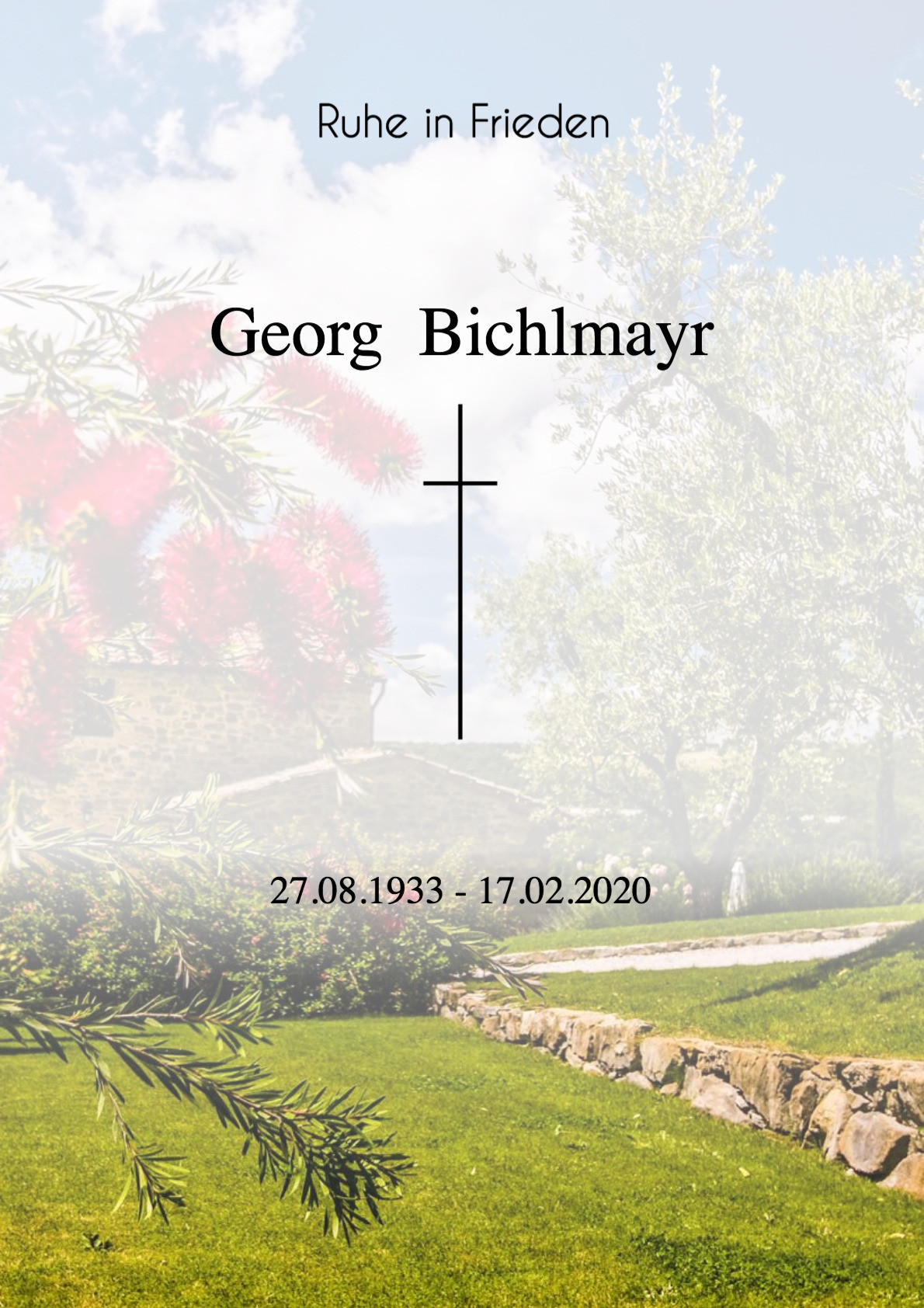 Traueranzeige von Georg Bichlmayr