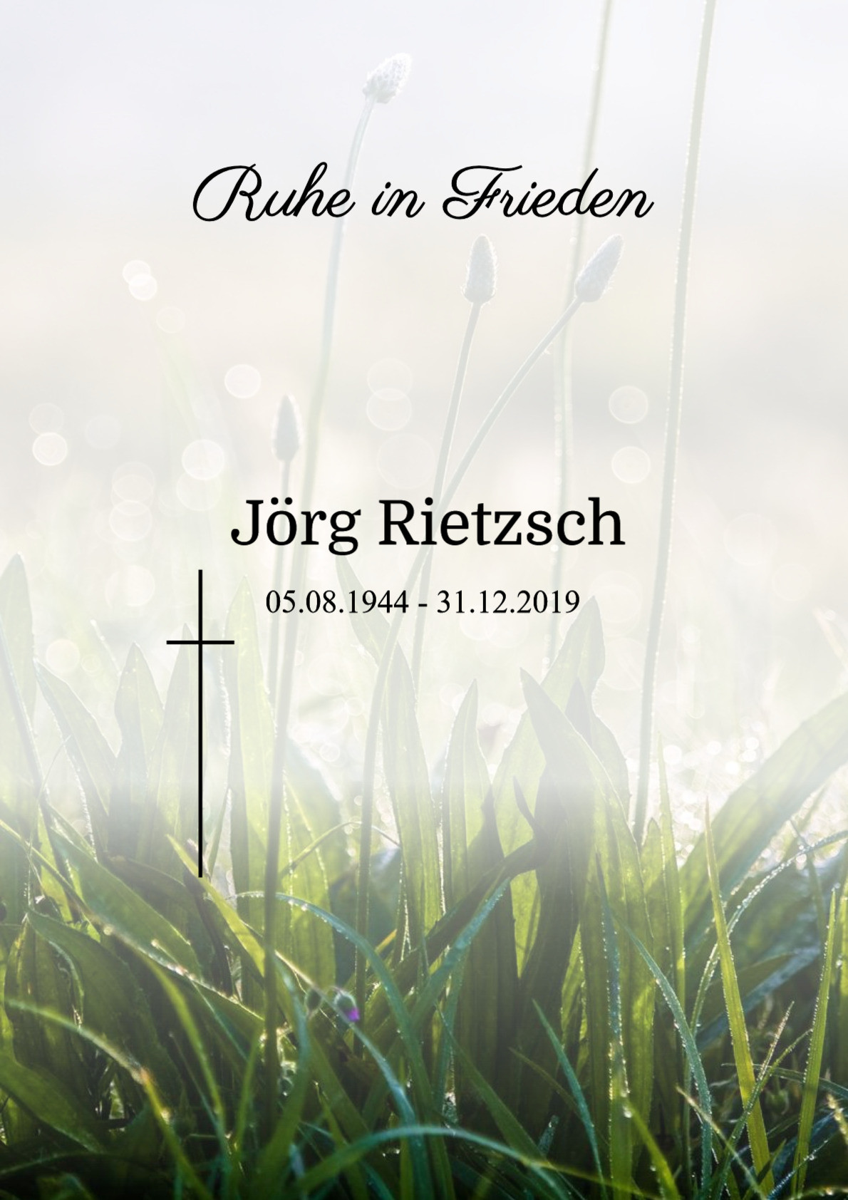Traueranzeige von Jörg Rietzsch