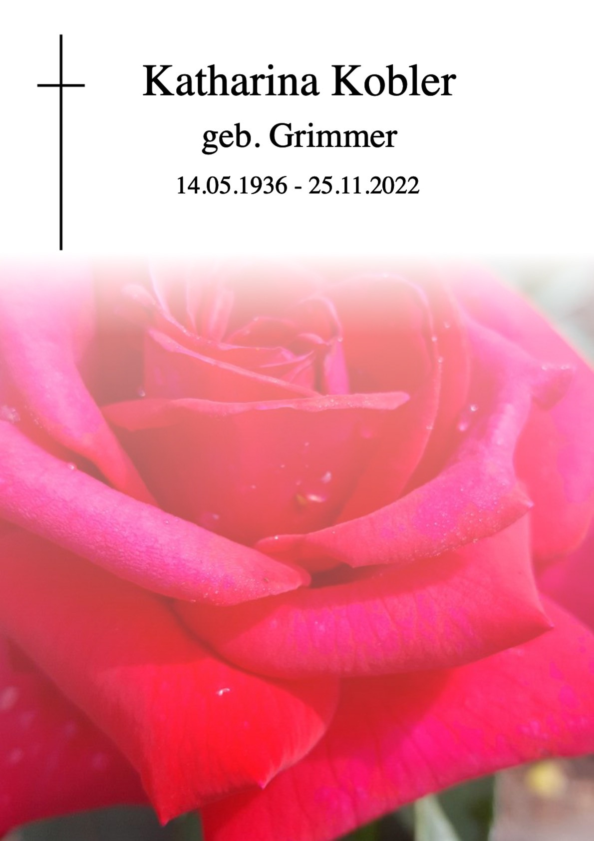 Traueranzeige von Katharina Kobler
