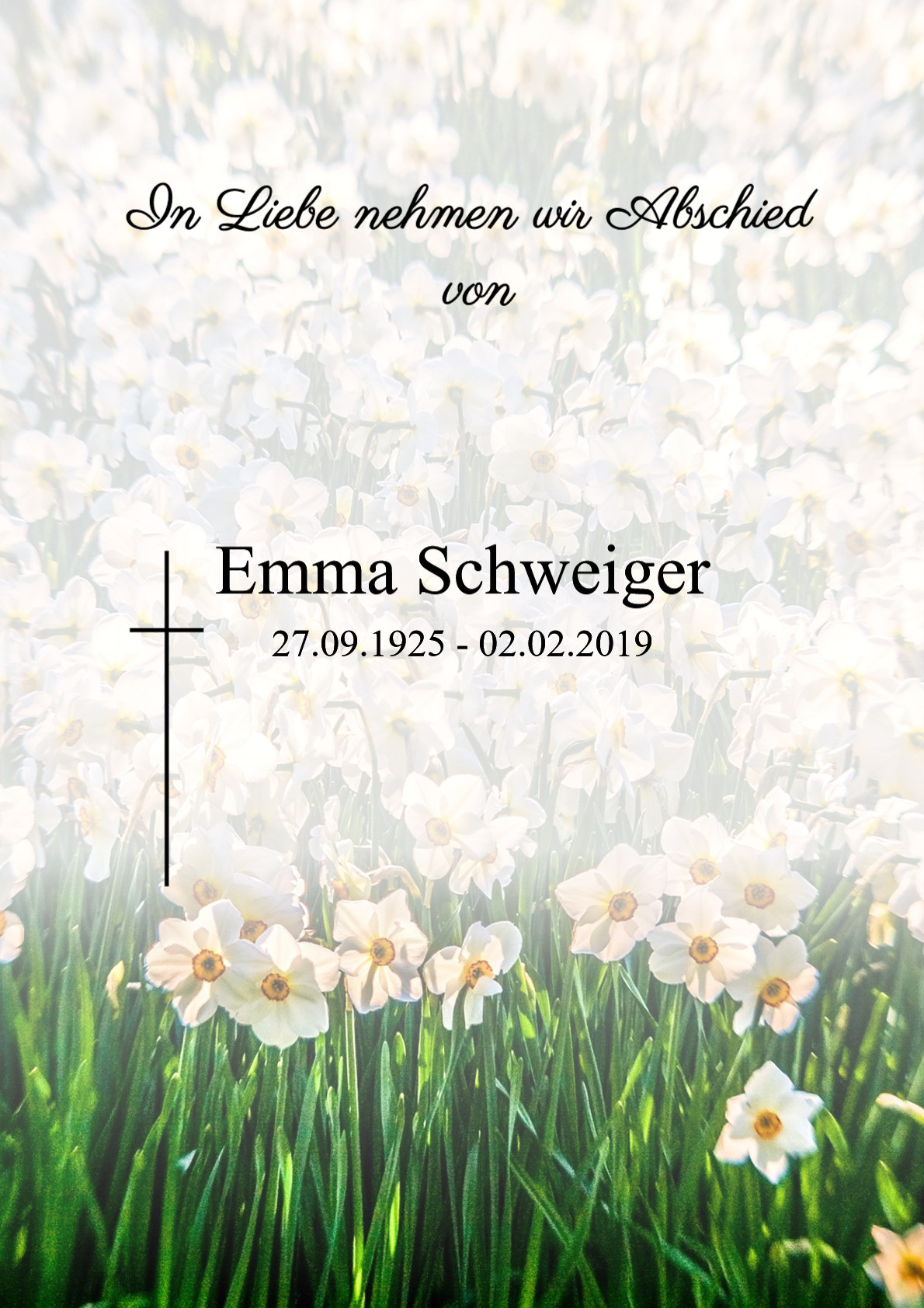 Traueranzeige von Emma Schweiger