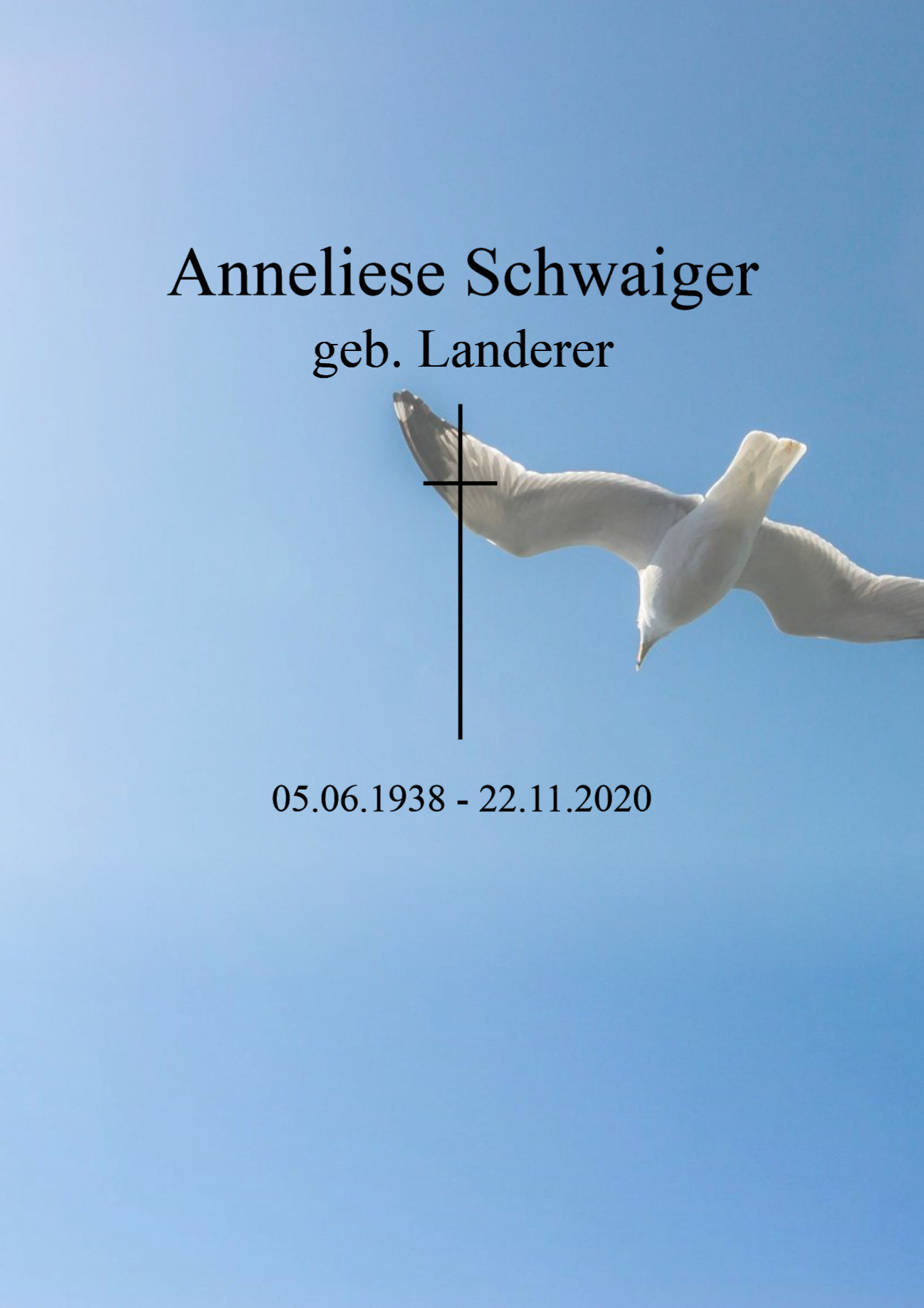 Traueranzeige von Anneliese Schwaiger