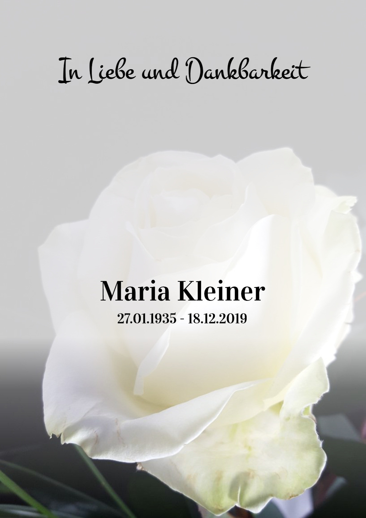 Traueranzeige von Maria Kleiner