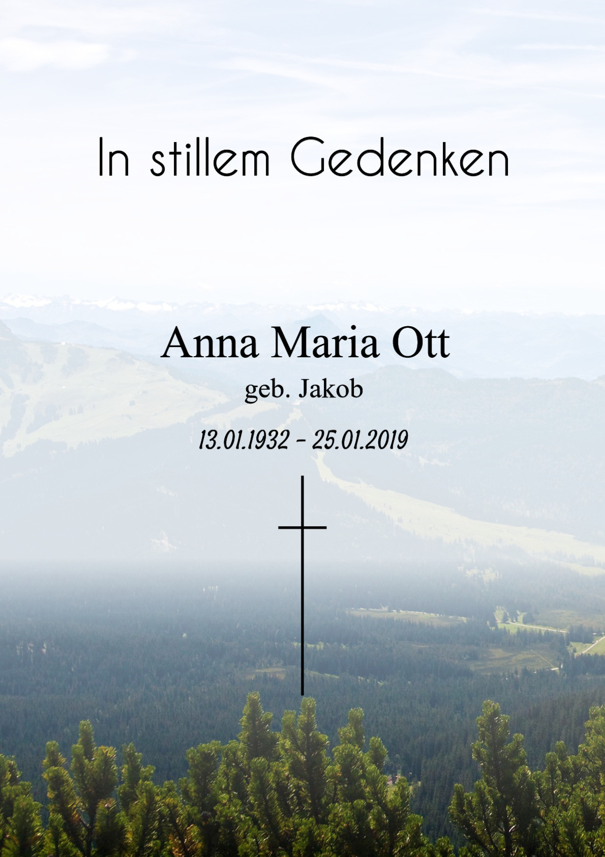 Traueranzeige von Anna Maria Ott