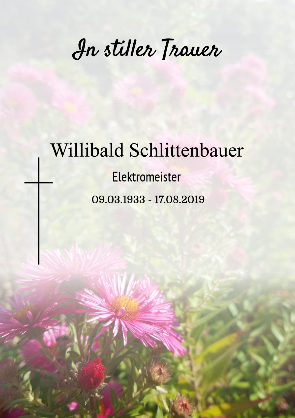 Traueranzeige von Willibald Schlittenbauer