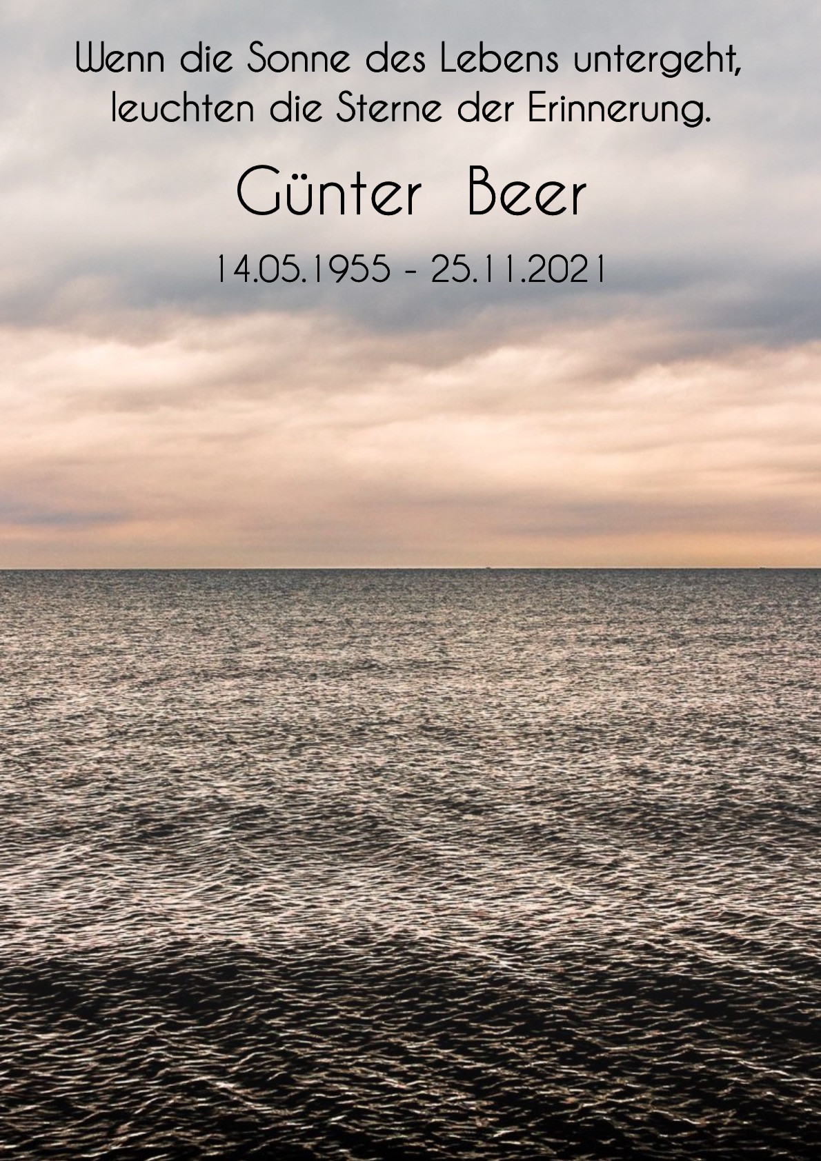 Traueranzeige von Günter Beer