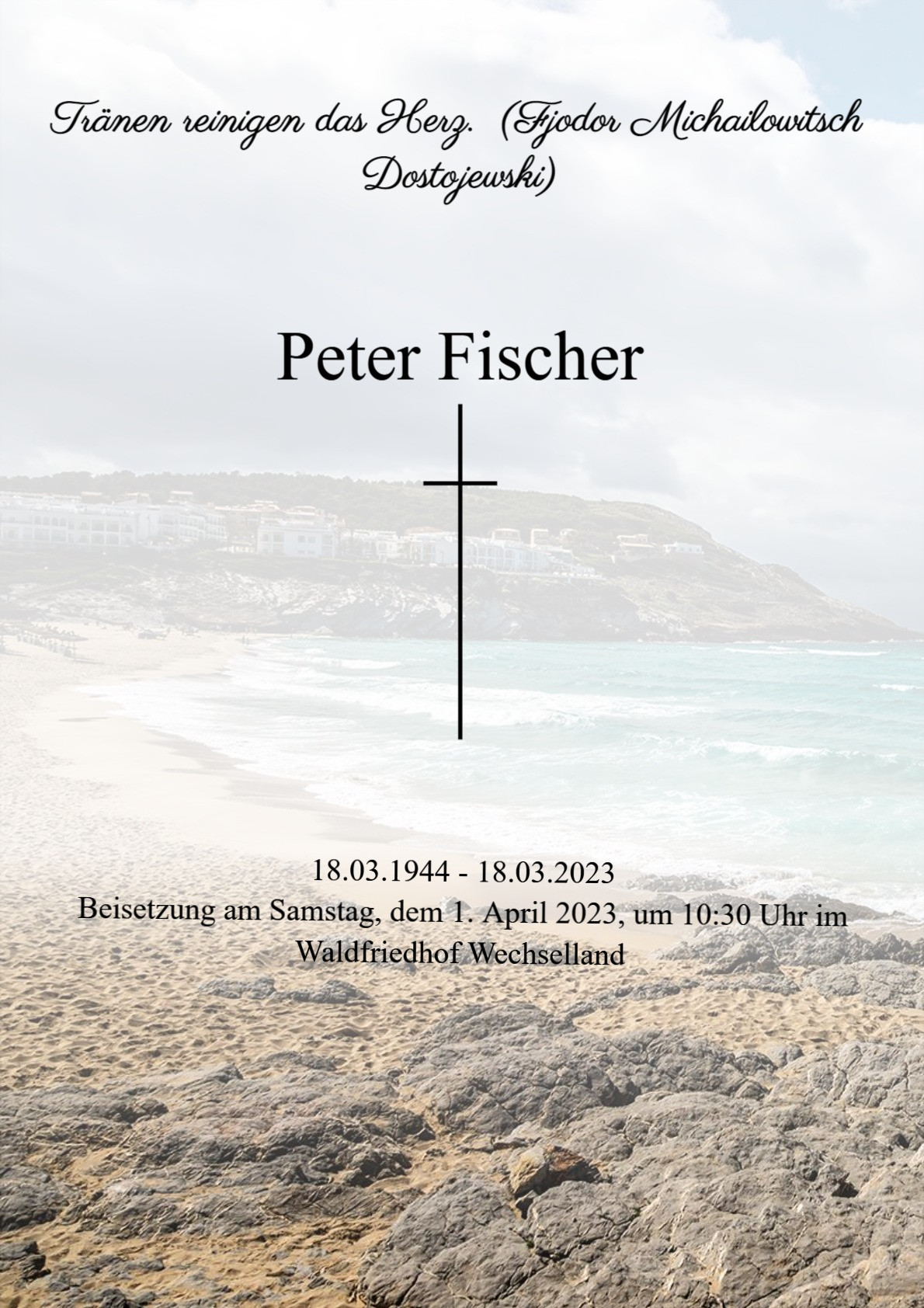 Traueranzeige von Peter Fischer