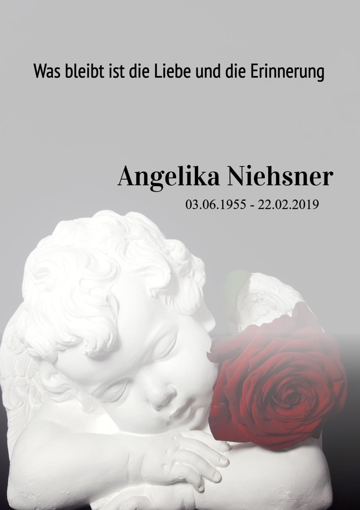 Traueranzeige von Angelika Niehsner