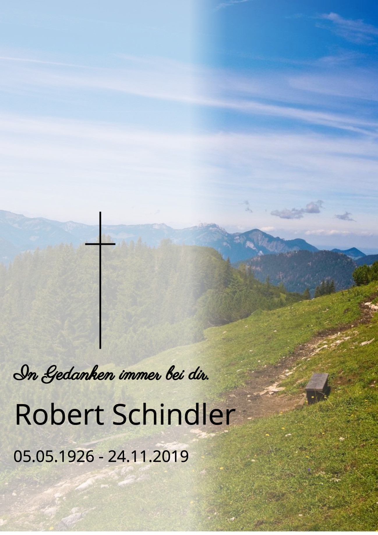 Traueranzeige von Robert Schindler