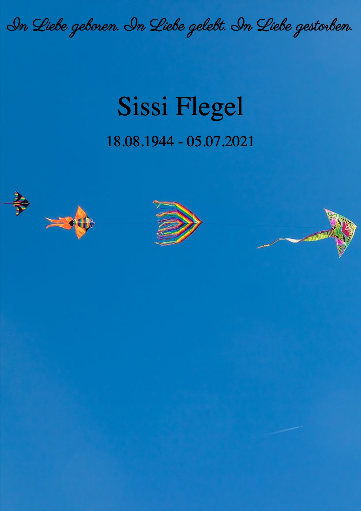 Traueranzeige von Sissi Flegel