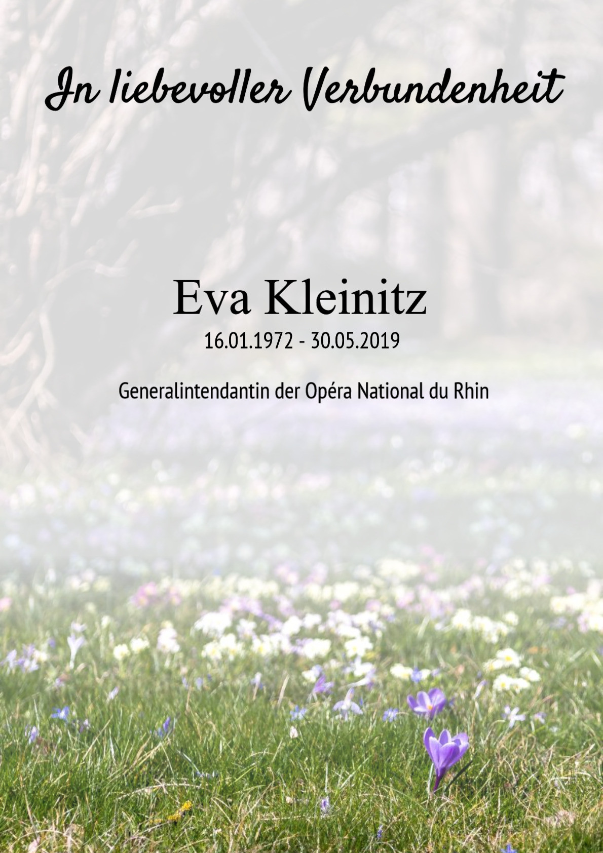 Traueranzeige von Eva Kleinitz