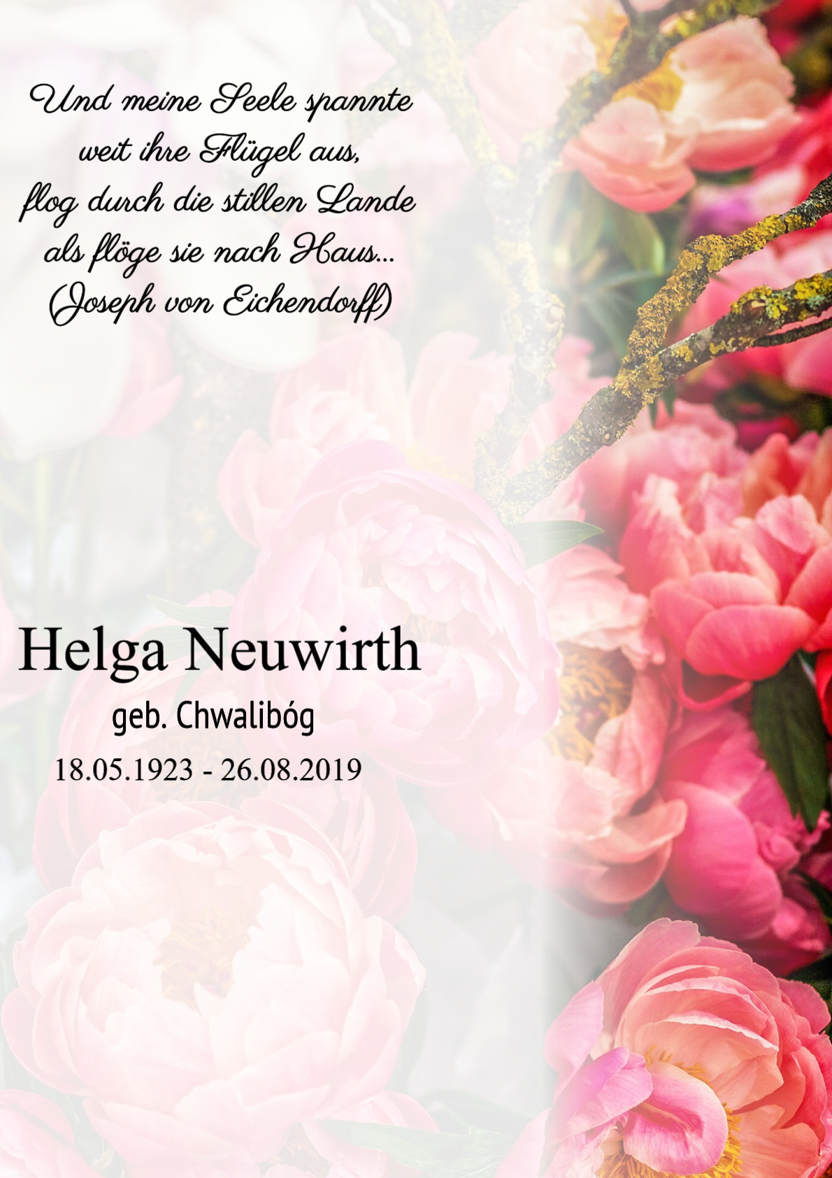 Traueranzeige von Helga Neuwirth