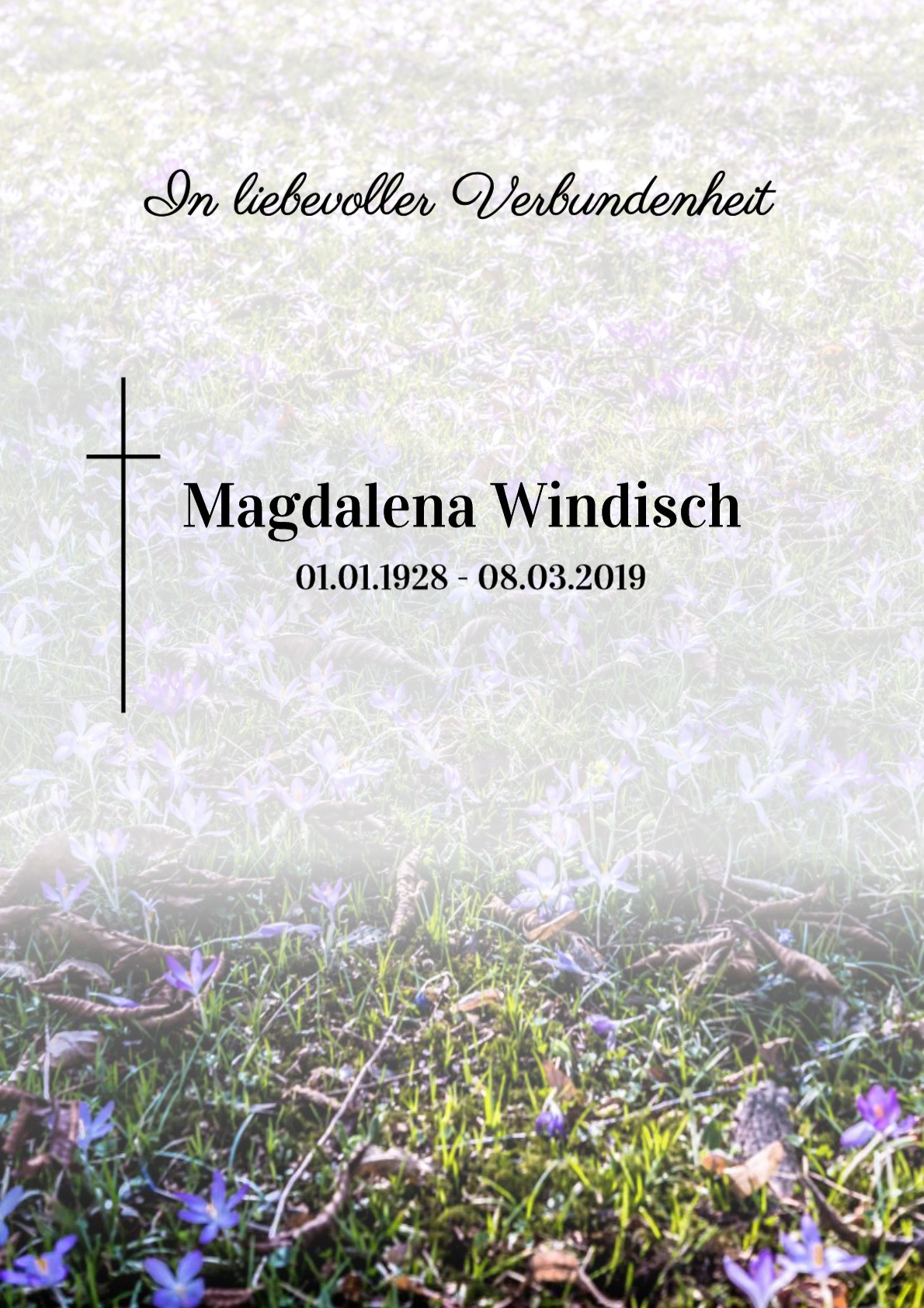 Traueranzeige von Magdalena Windisch