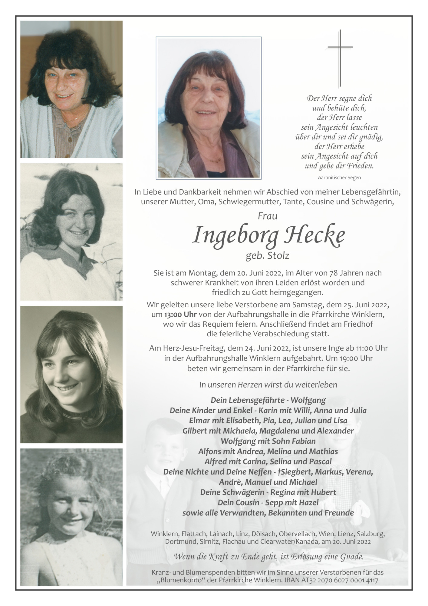 Traueranzeige von Ingeborg Hecke