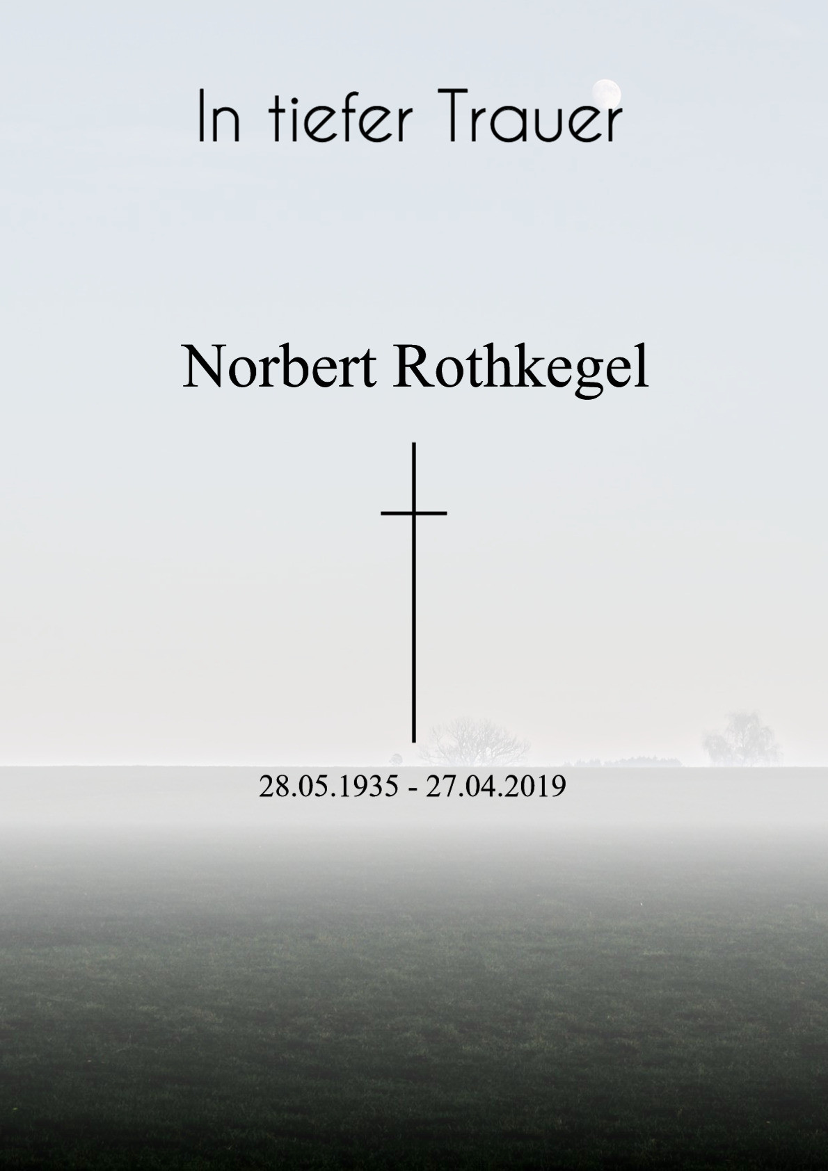 Traueranzeige von Norbert Rothkegel