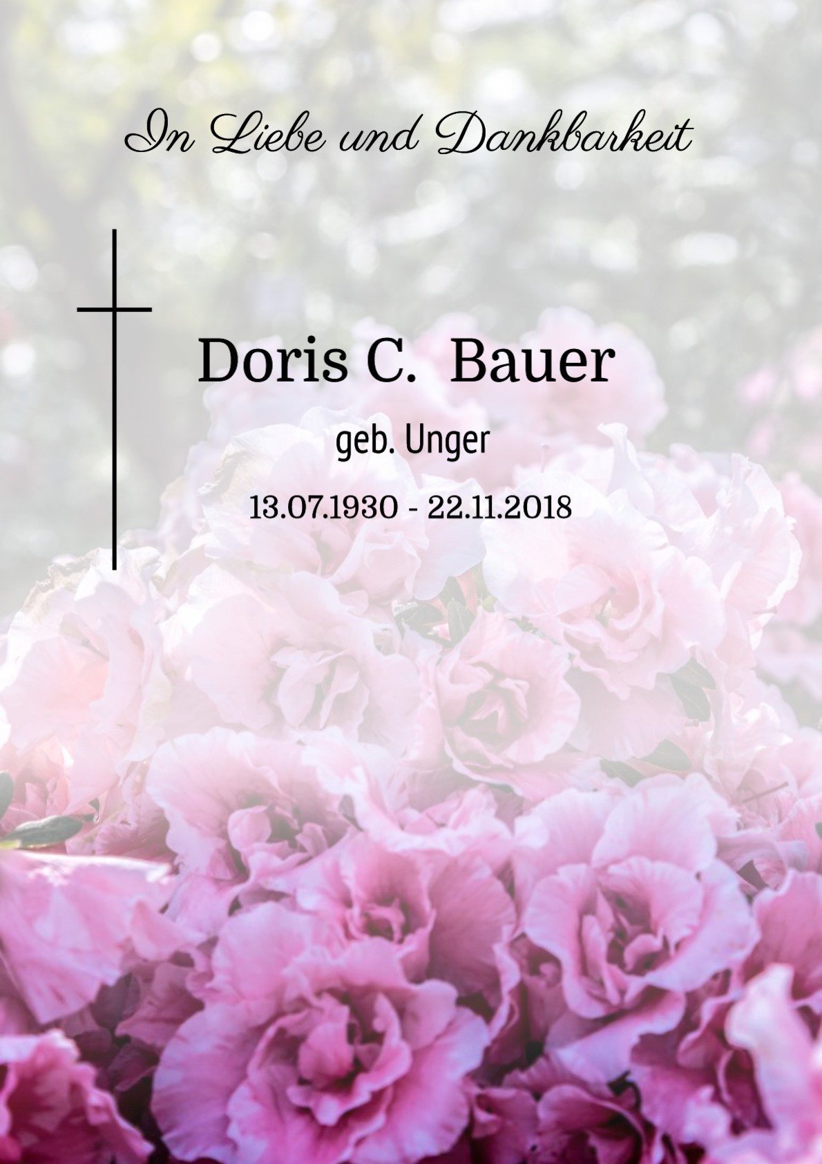Traueranzeige von Doris C. Bauer