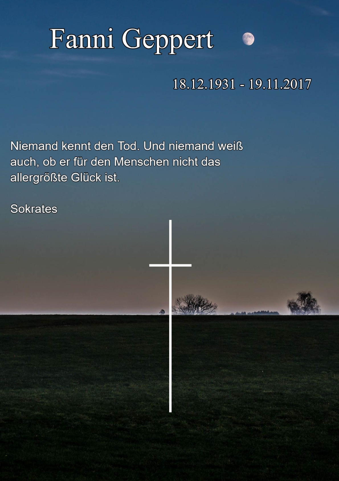 Traueranzeige von Fanni Geppert