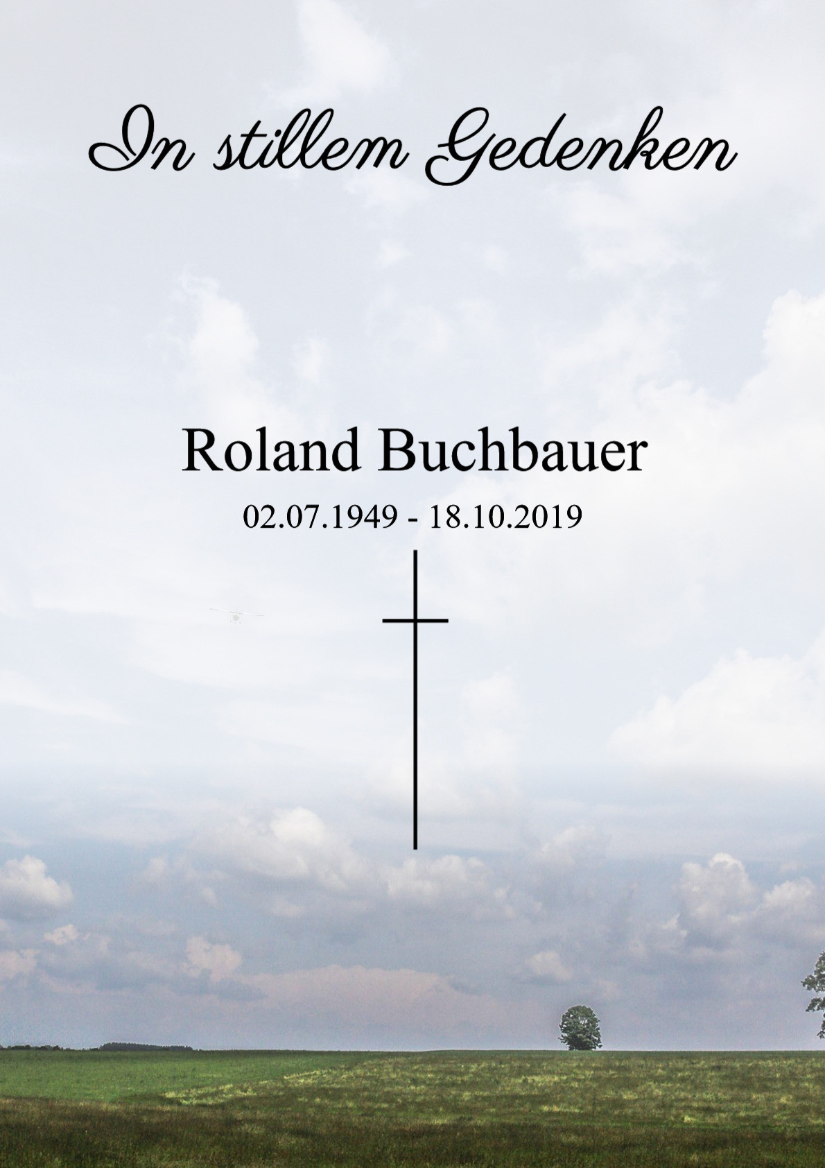 Traueranzeige von Roland Buchbauer