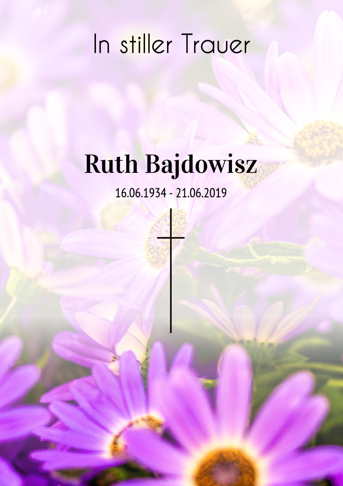 Traueranzeige von Ruth Bajdowisz