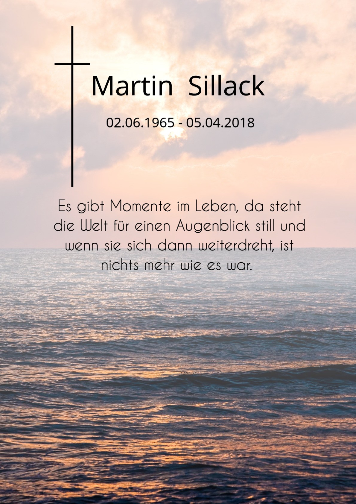 Traueranzeige von Martin Sillack
