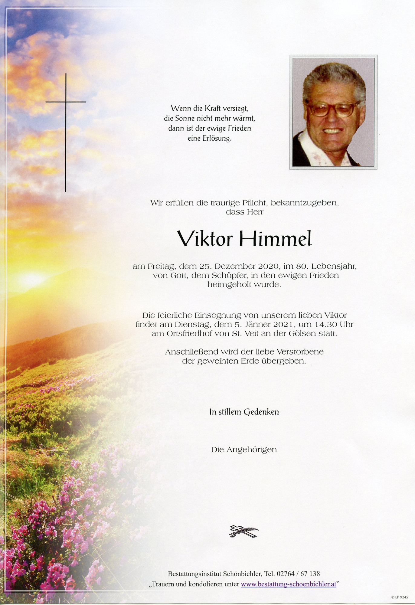 Traueranzeige von Viktor Himmel