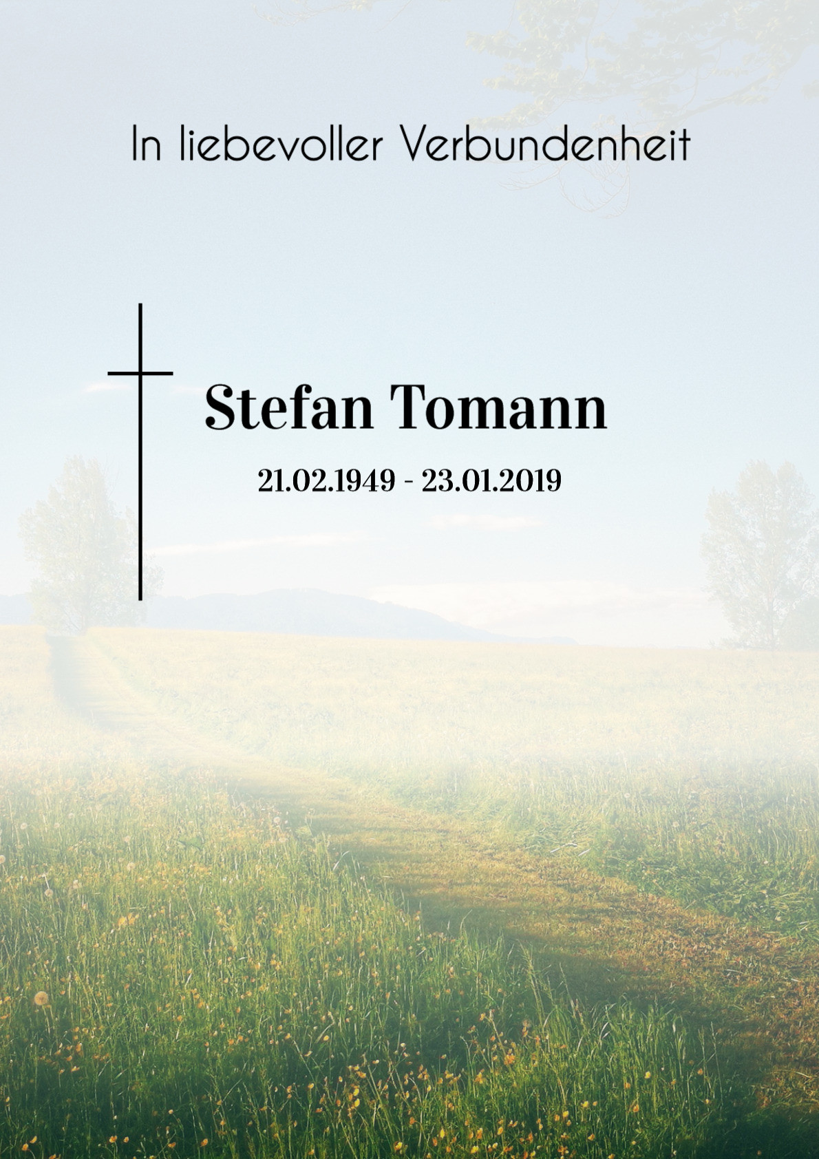 Traueranzeige von Stefan Tomann