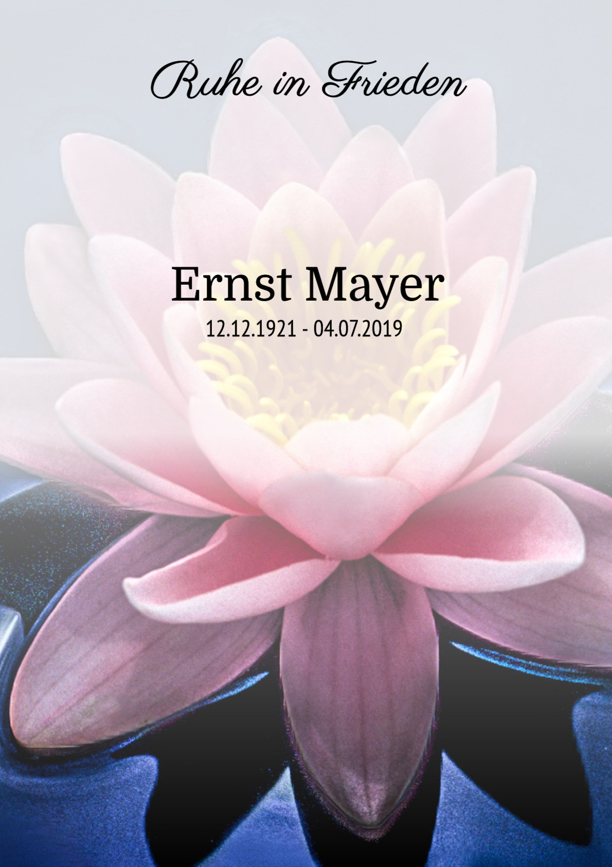 Traueranzeige von Ernst Mayer