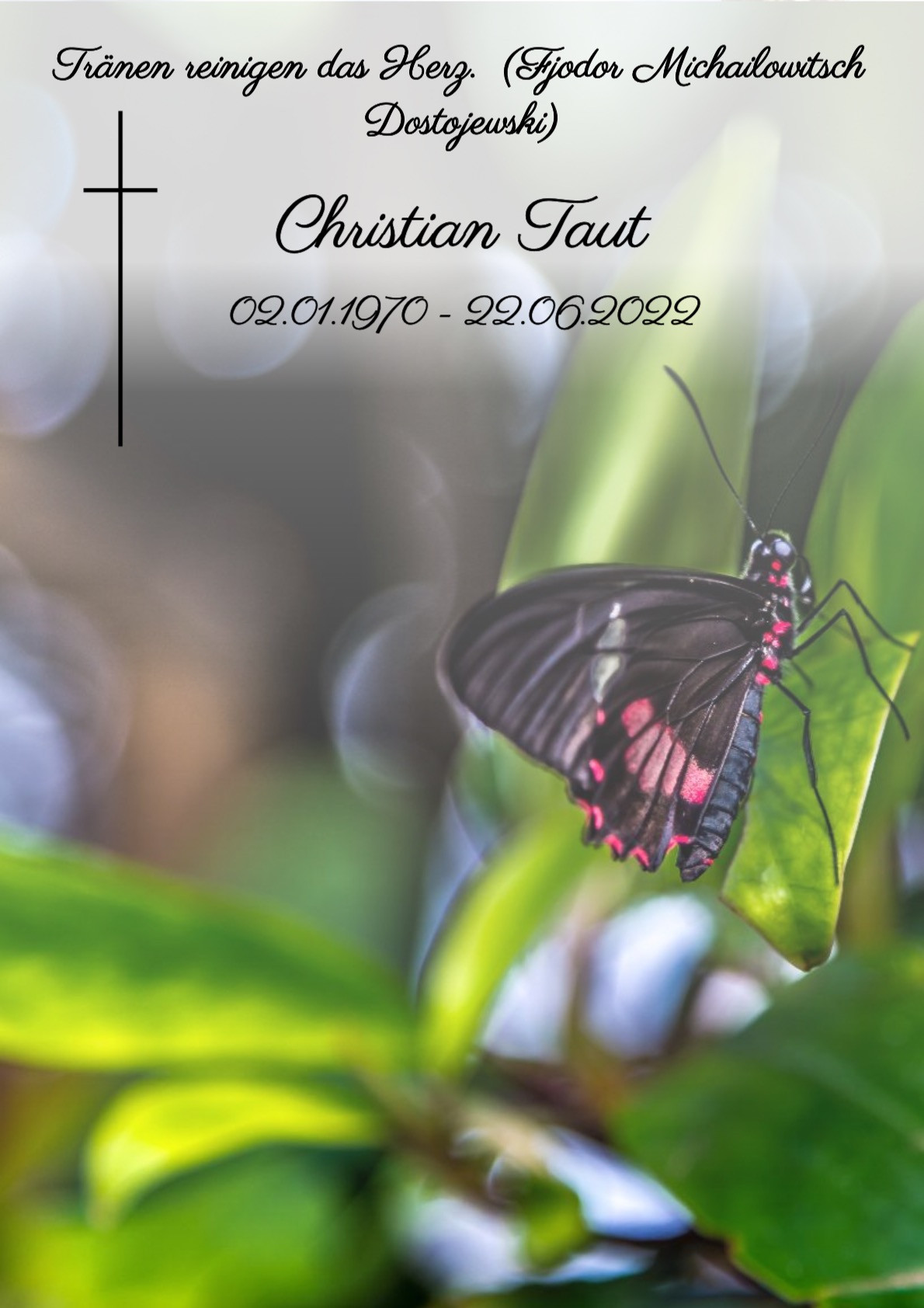 Traueranzeige von Christian Taut