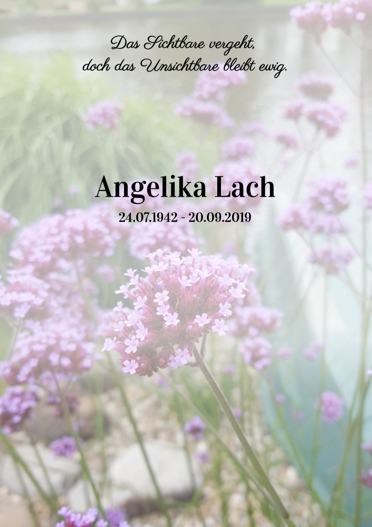 Traueranzeige von Angelika Lach
