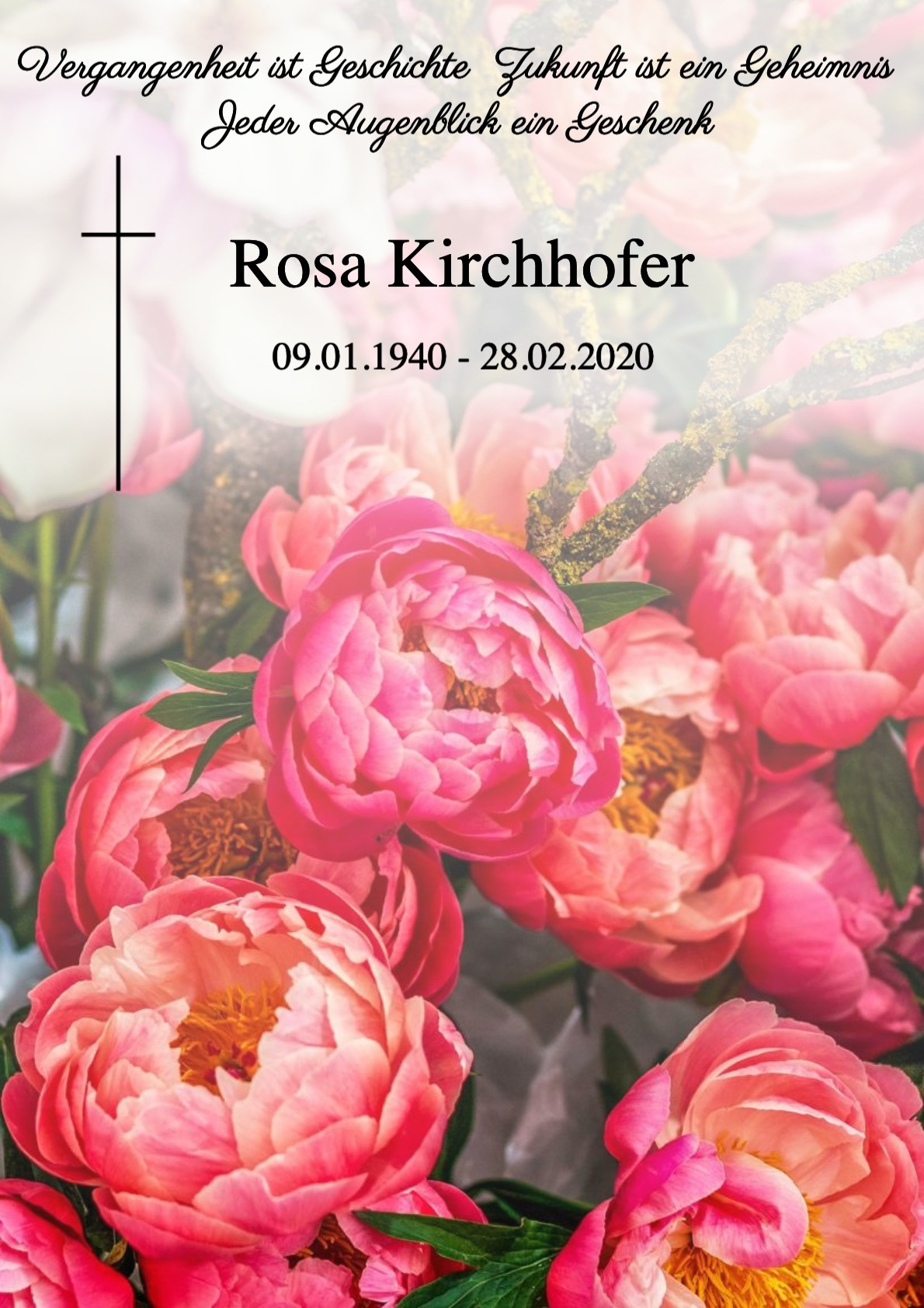 Traueranzeige von Rosa Kirchhofer