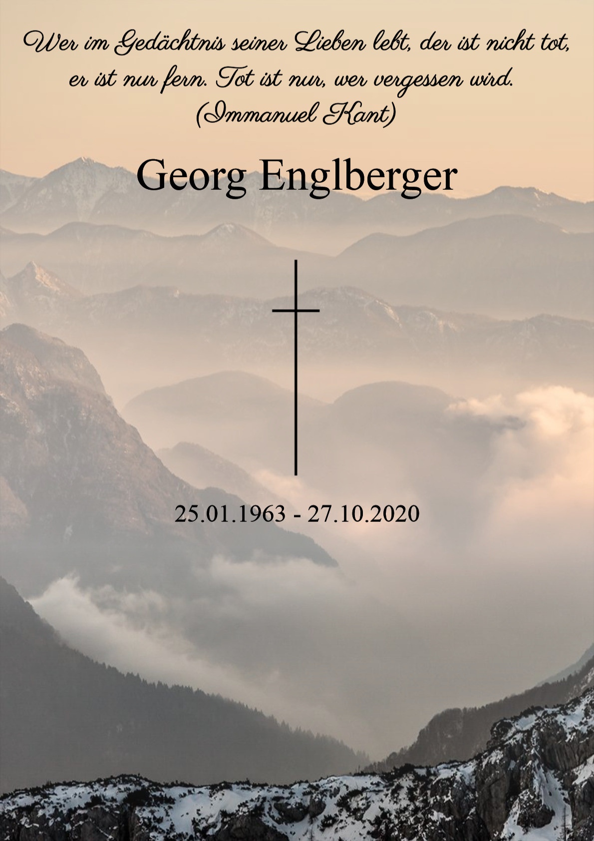 Traueranzeige von Georg Englberger