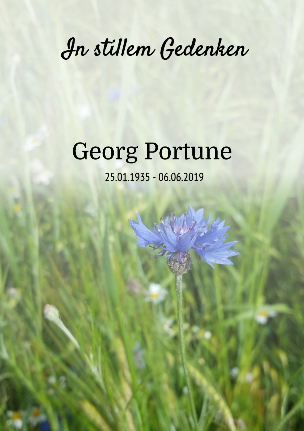 Traueranzeige von Georg Portune